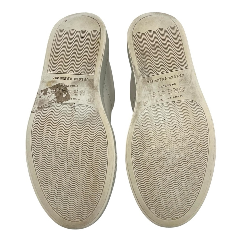 Greats Brooklyn Royale White Leather Casual Contemporary Sneakers Women’s 8.5 - Picture 11 of 13